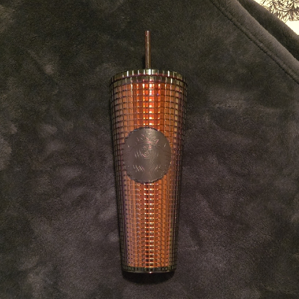 Starbucks Metallic Copper Tumbler with Straw